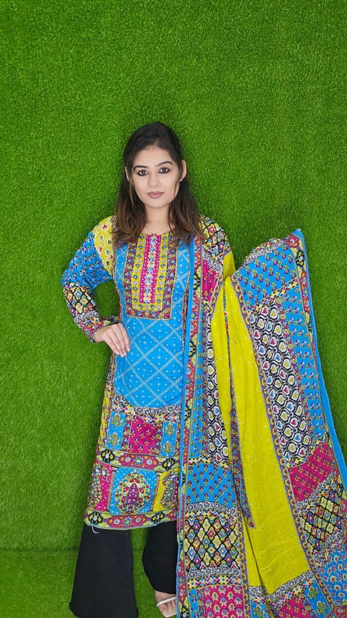 Stitched 2 Piece Dress Karchupi Works