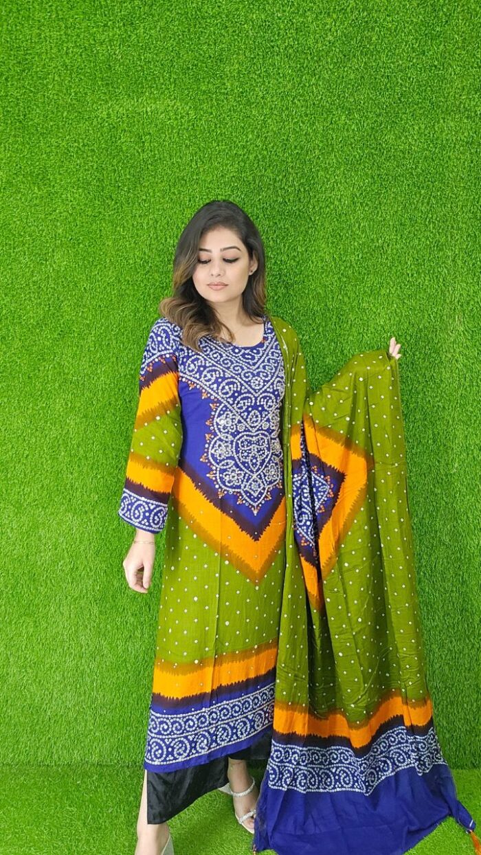 Stitched Two Piece Dress Karchupi Works