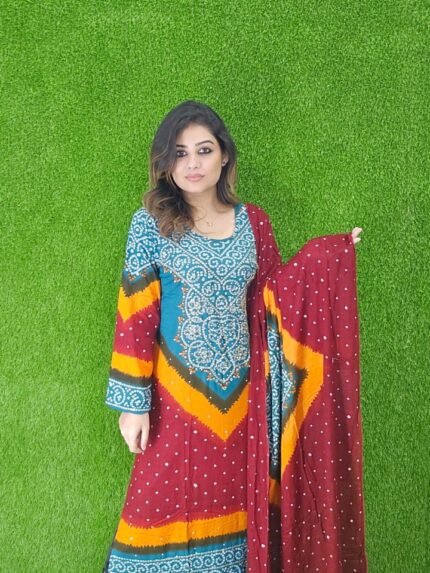 Stitched 2 Piece Dress Karchupi Works