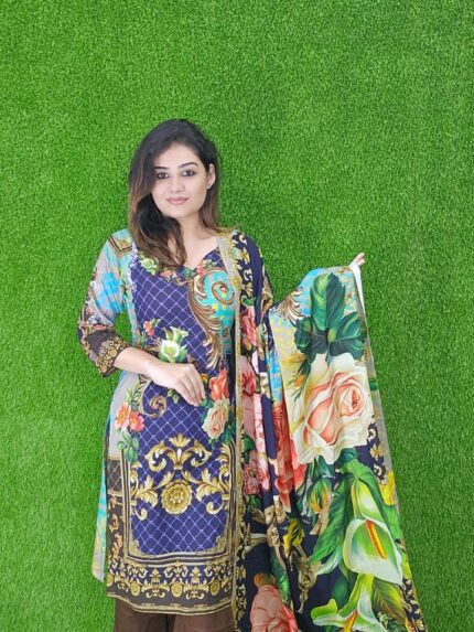 Unstitched Lawn Three Pieces