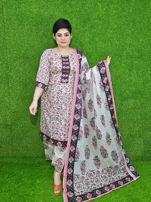 Misty Premium Digital Printed Cotton Lawn Unstitched Three-Piece Set