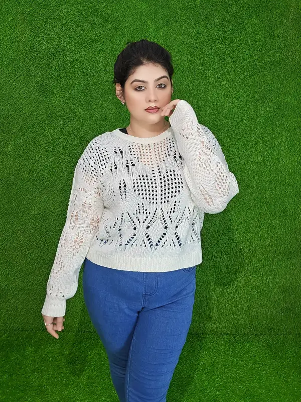 নিটেড উল সোয়েটার (ফ্রি সাইজ)